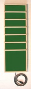 Plaque 2 carbone + cadre + grille de protection + bois 74 X 49